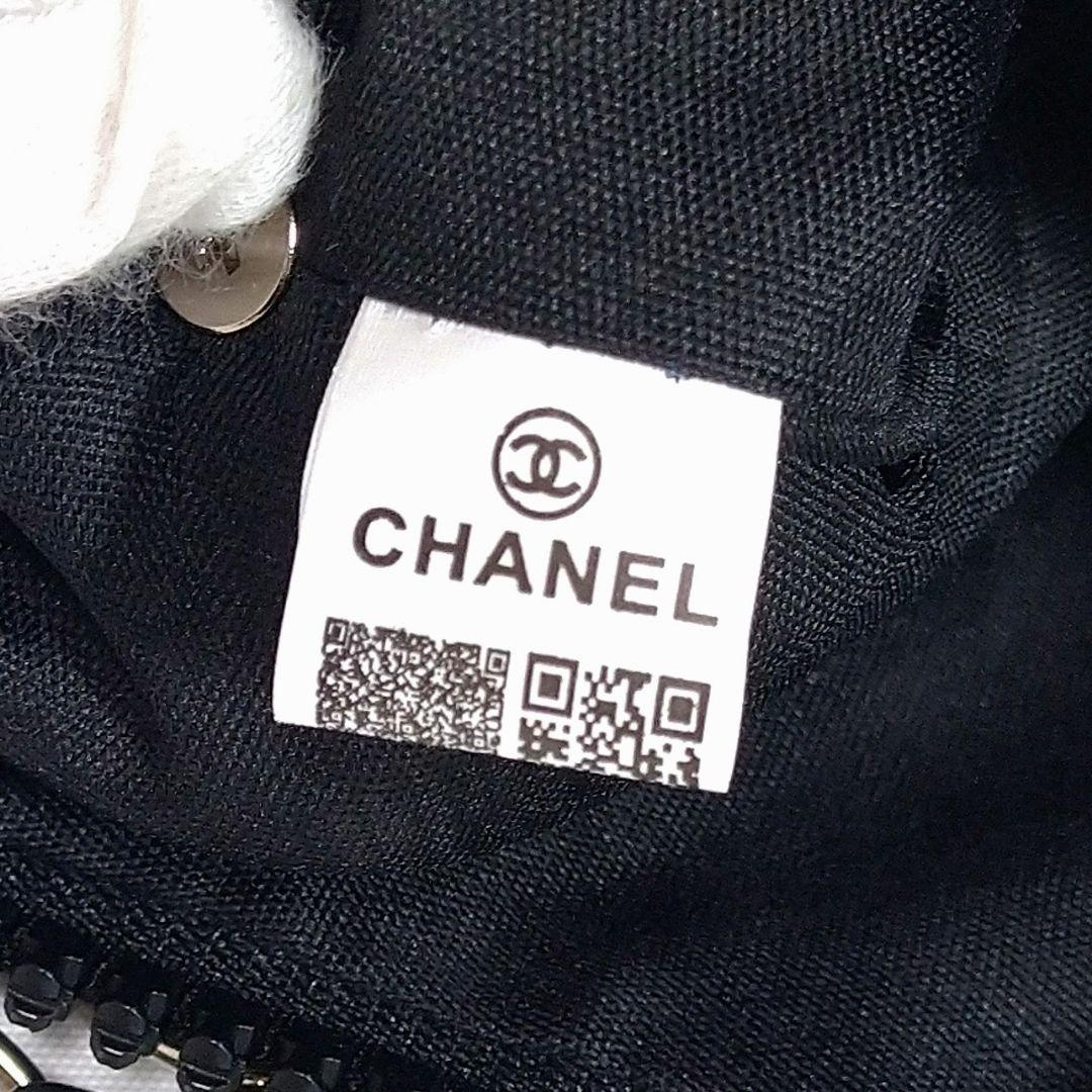 CHANEL デニム ポーチ ショルダー シルバー チェーン シャネル