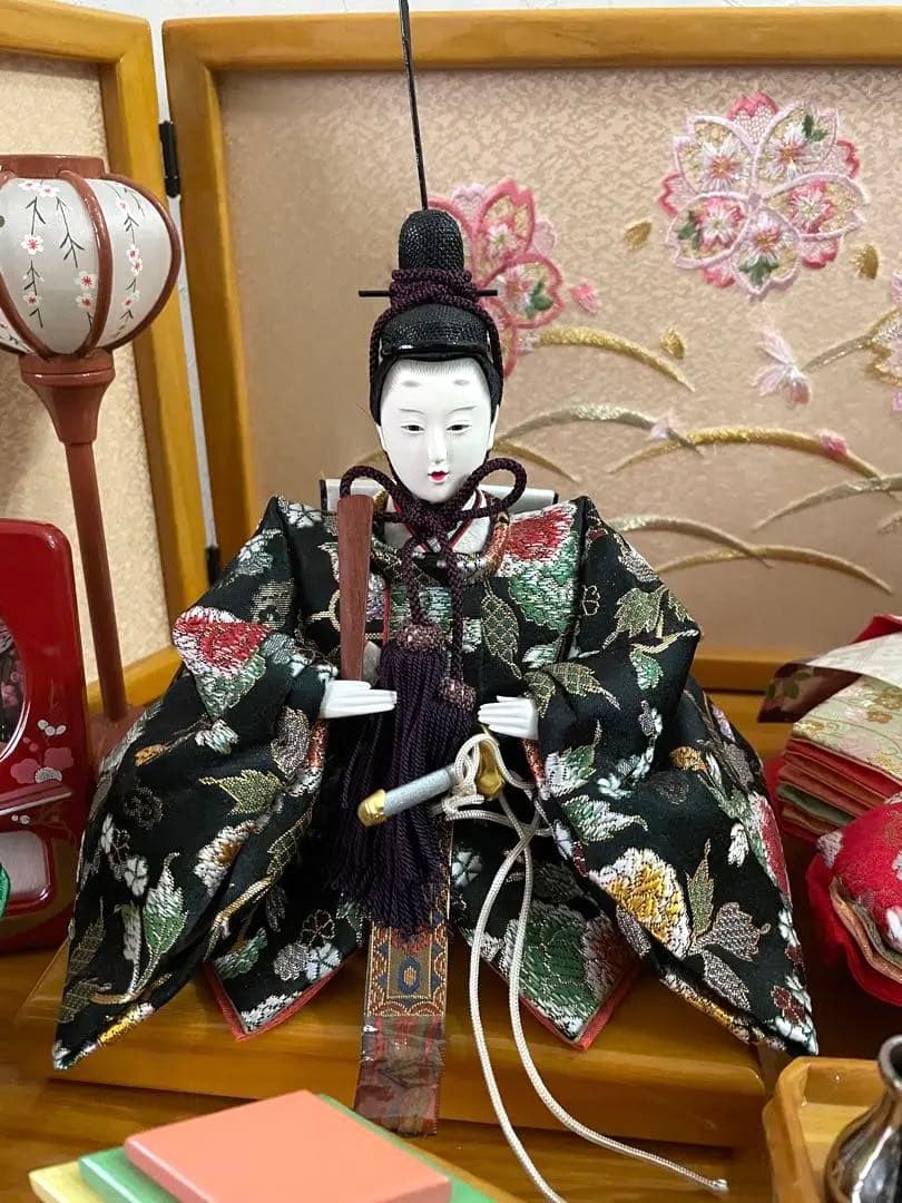 雛人形 ひな人形 紅月作 収納 コンパクト 木製本格収納飾り