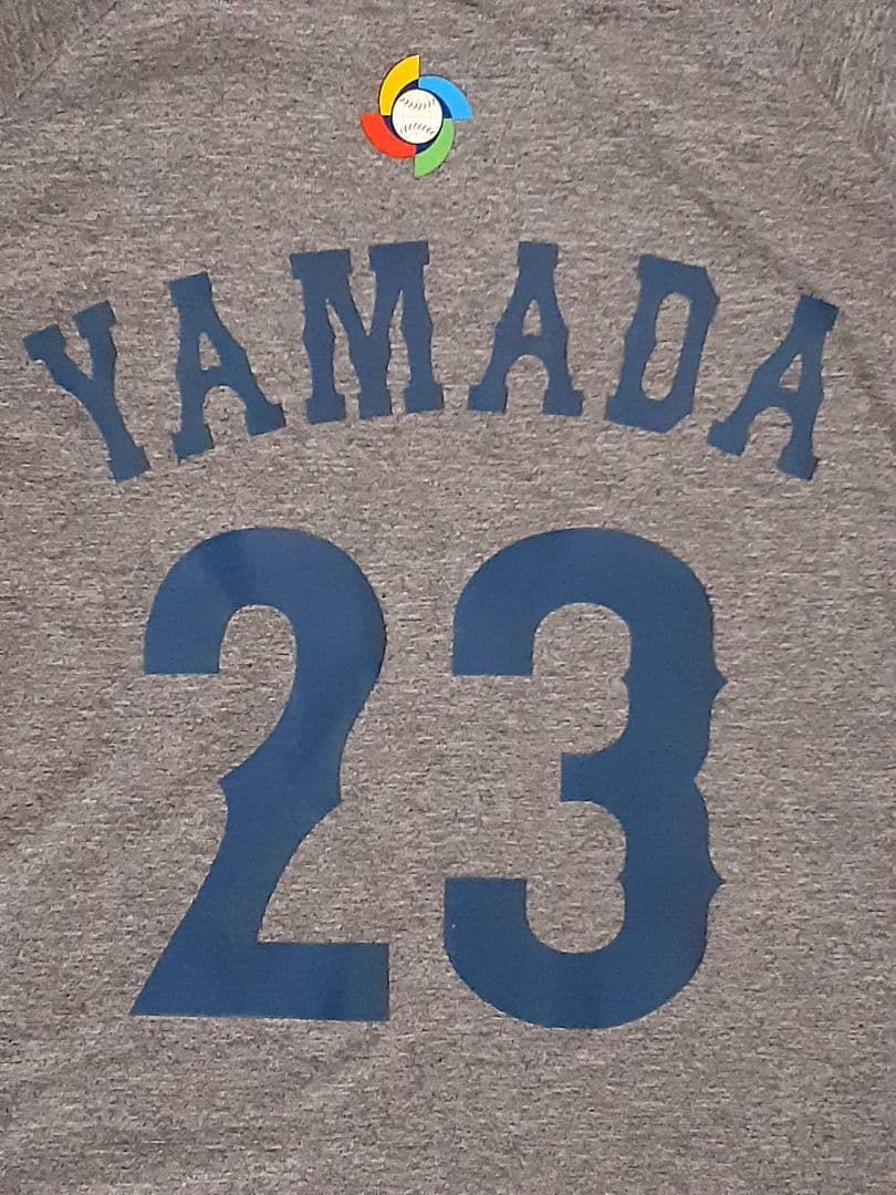 新品タグ付き✨WBC 山田哲人Tシャツ背番号23【未使用スクラッチ付き!!】