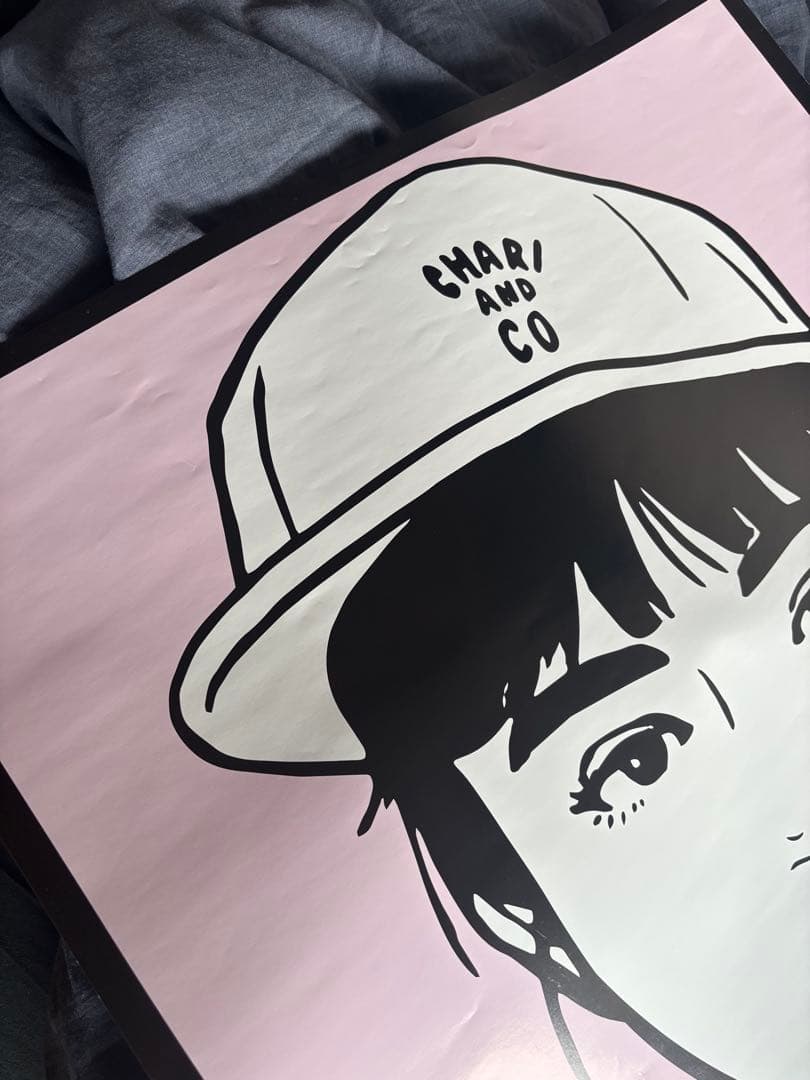 本物 KYNE ポスター CHARI&CO 限定品 非売品 キャンバス Tシャツ