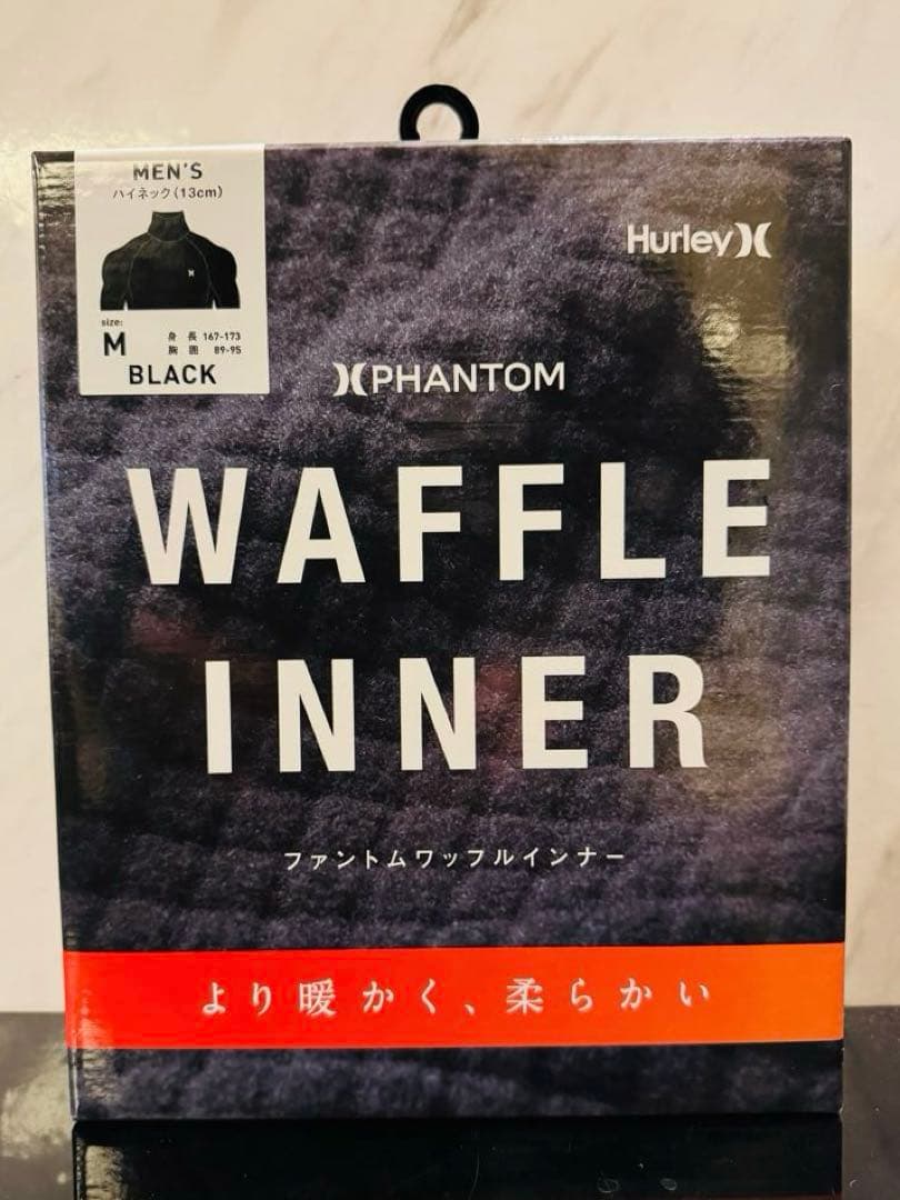 HURLEY ファントムワッフルインナー　ハイネック　メンズ