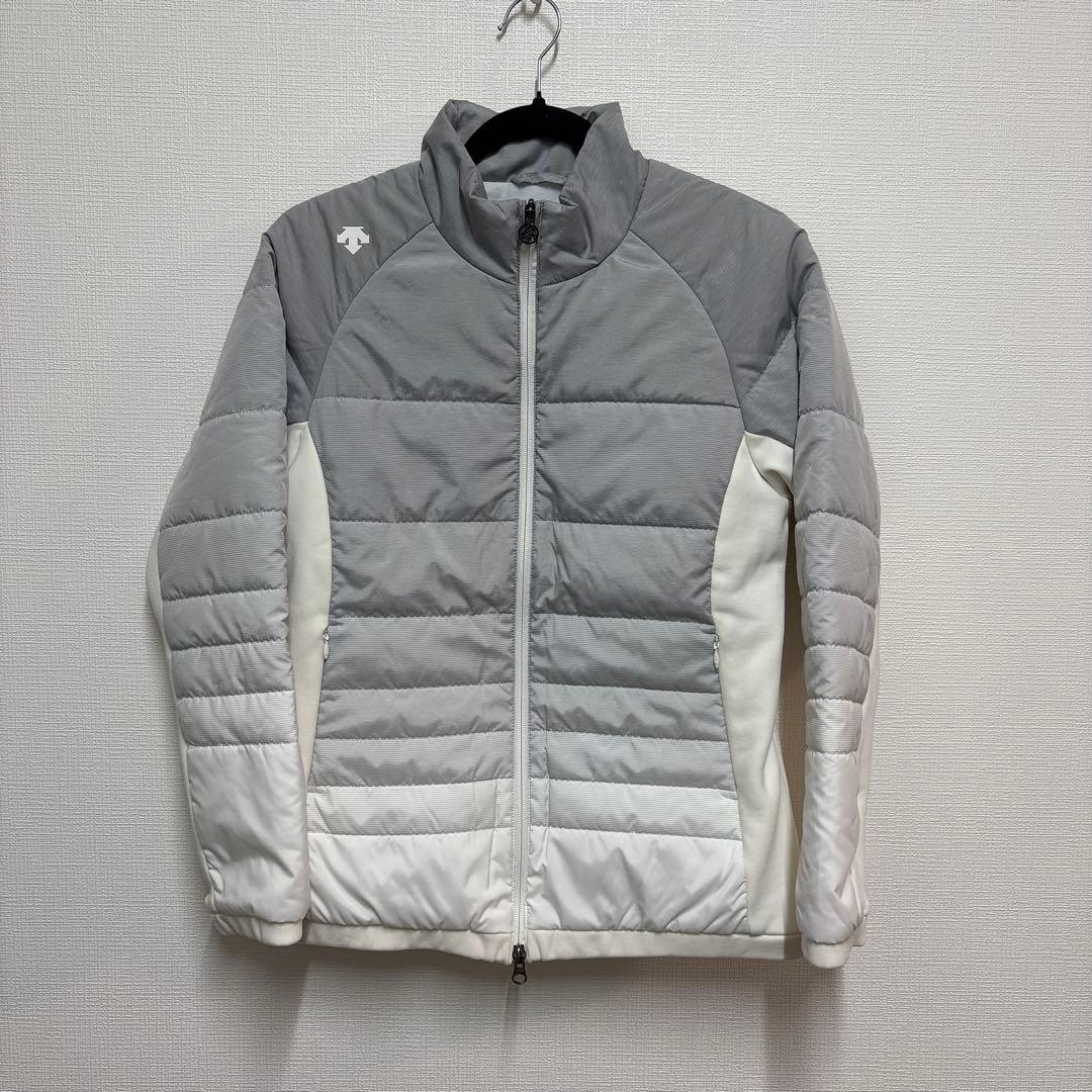 美品　デサント　ウールパディング 中わたジャケット　グレー　L