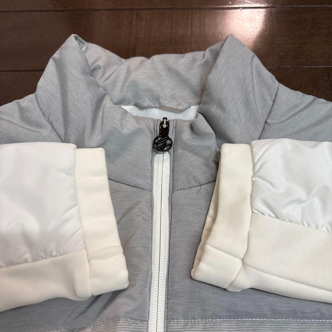 美品　デサント　ウールパディング 中わたジャケット　グレー　L