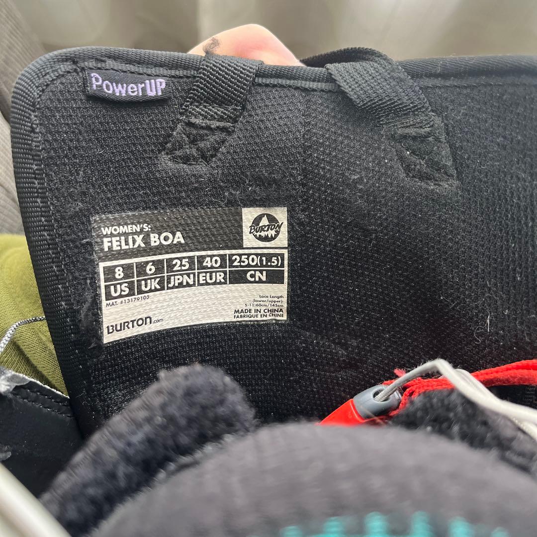 BURTON FELIX BOA WMS 8 ブラック　25㎝