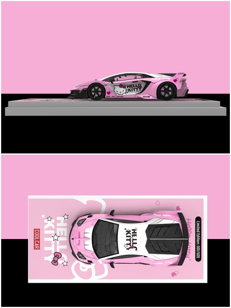 【数量限定品】COOL CAR 1/64 ハローキティアヴェンタドールGTEvo