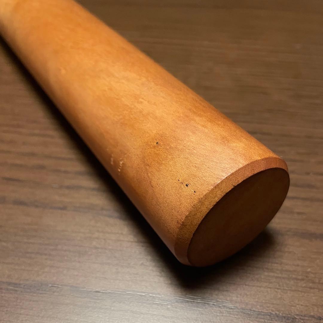 銘木 めん棒 (約)76.5cm(φ42mm)木製めん棒 蕎麦打ち オーダー品