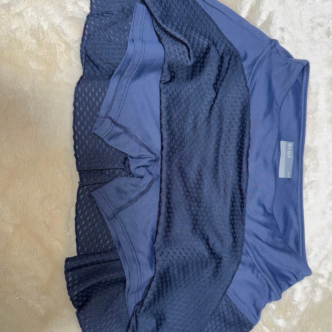 Lija ネイビー スカート付きテニスウェア XSサイズ
