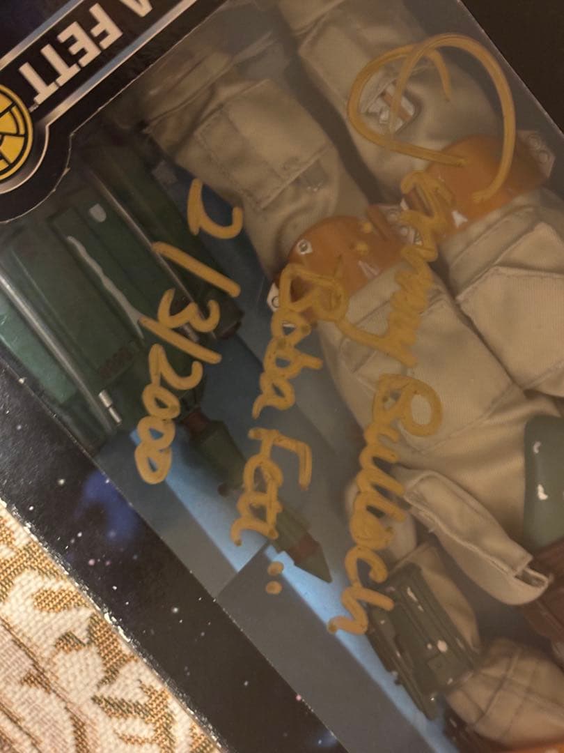 スターウォーズ ボバフェット フィギュア　ジェレミーサイン入り