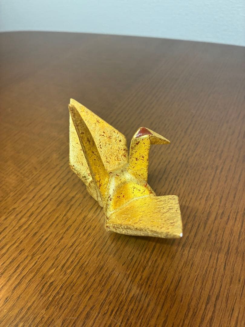 澤村陶哉造　金砂子　折鶴　紅白