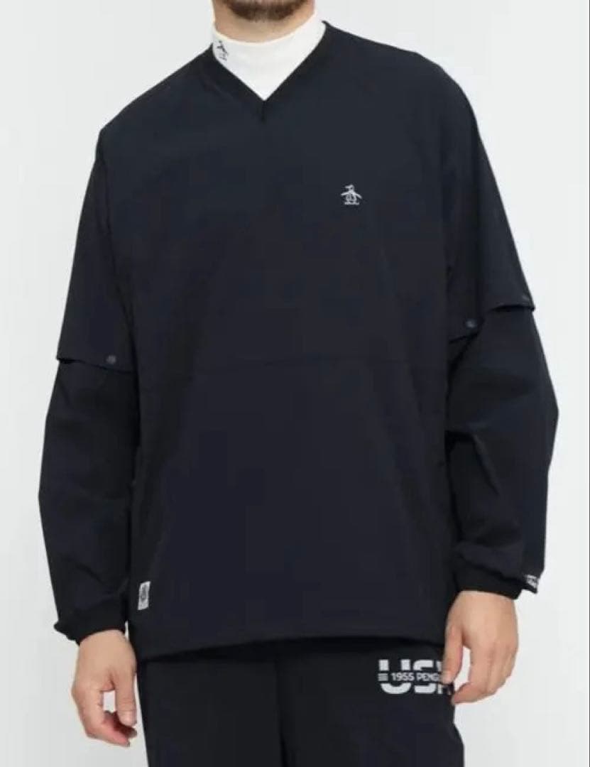 MUNSINGWEAR ネイビー Vネックシャツ