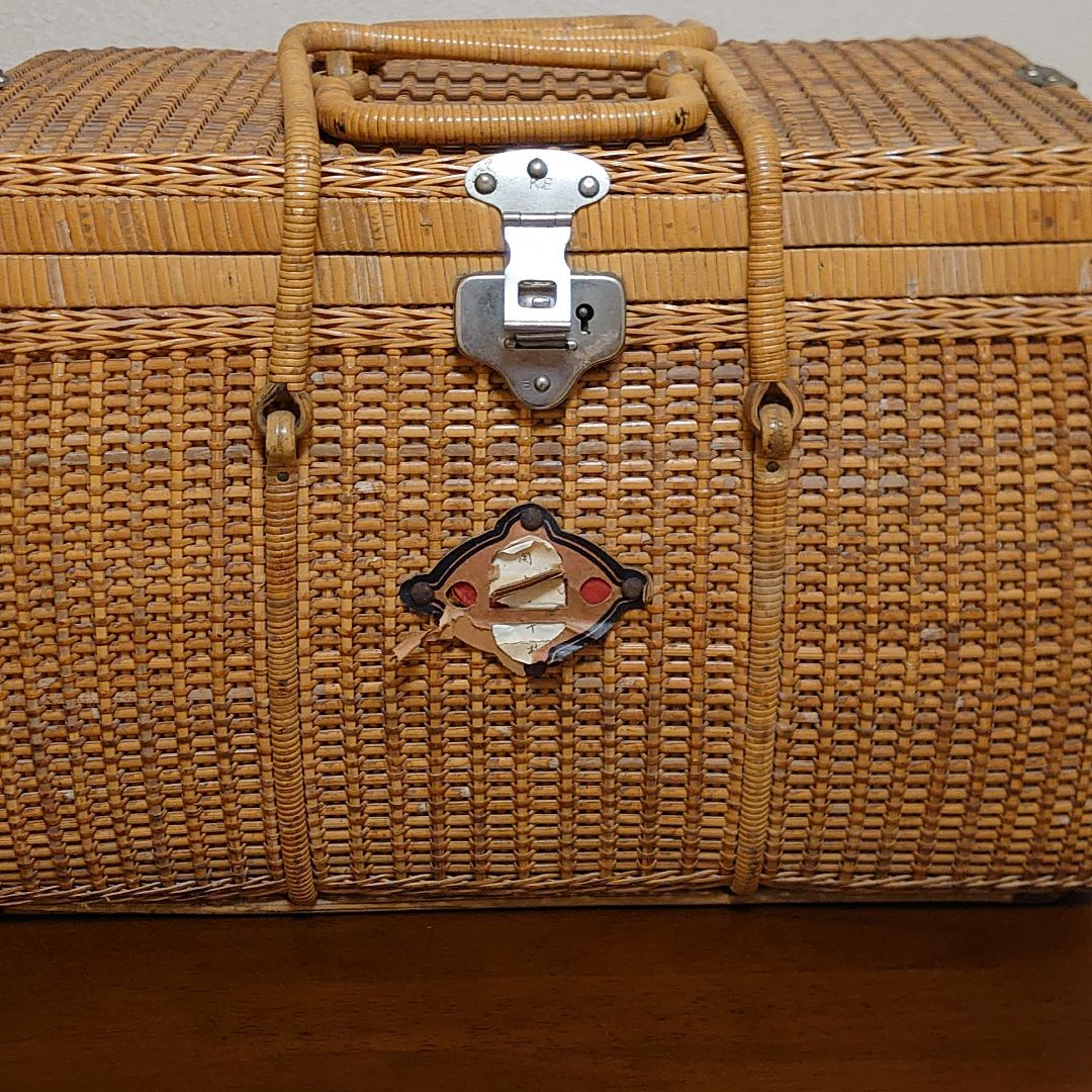 竹製バスケット(昭和初期)