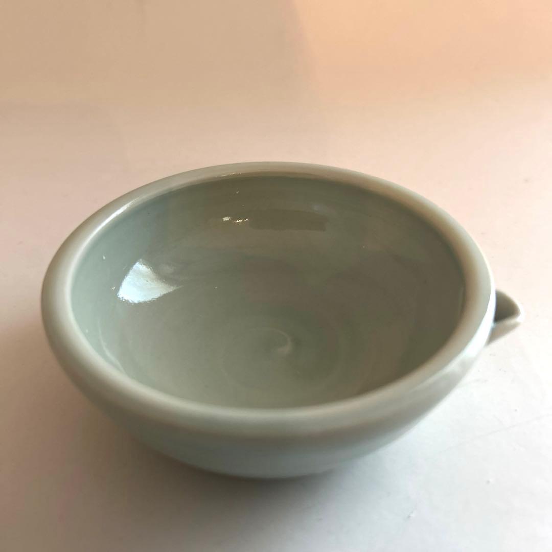 白磁青磁変形小皿　3客