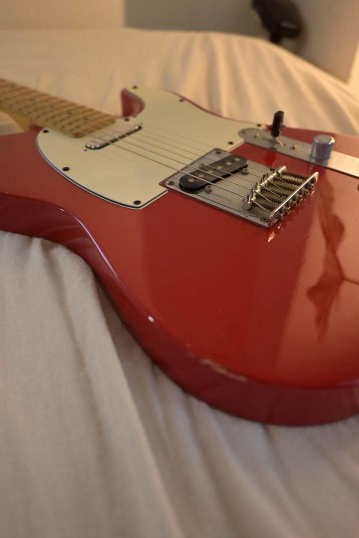 Squier Telecaster 赤 メイプル指板 プレイヤーコンディション