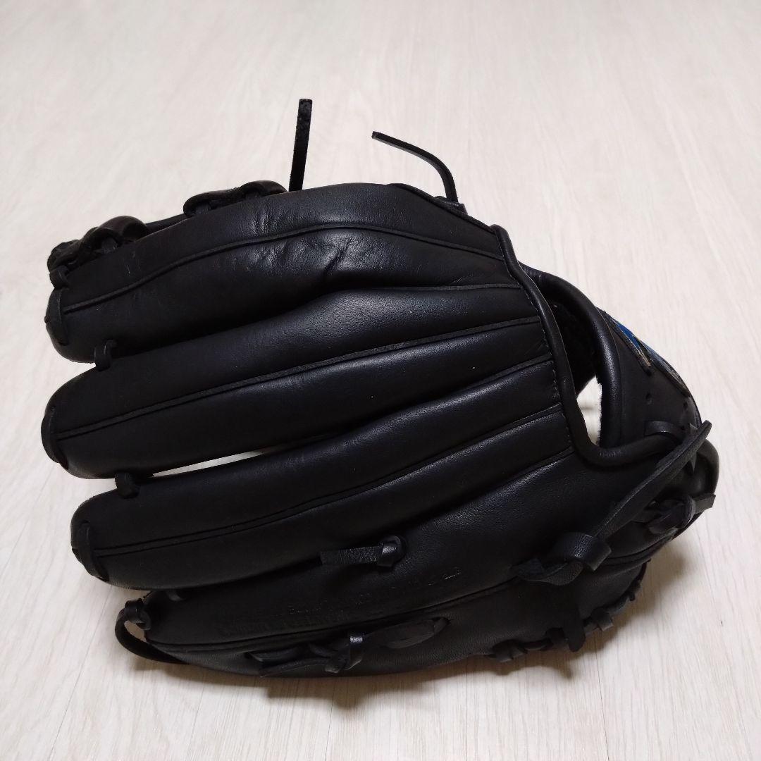 ミズノ ビューリーグ プロフェッショナル 内野用 軟式 黒 右投げ 即戦力 美品