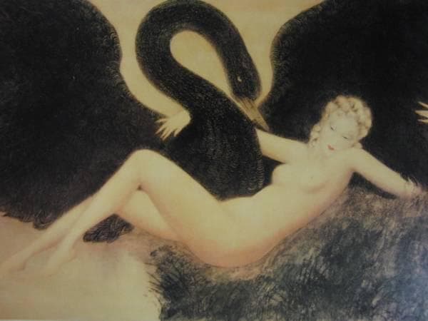 ルイ・イカール、「レダ」、豪華限定版画集画・定価１０万円/額付