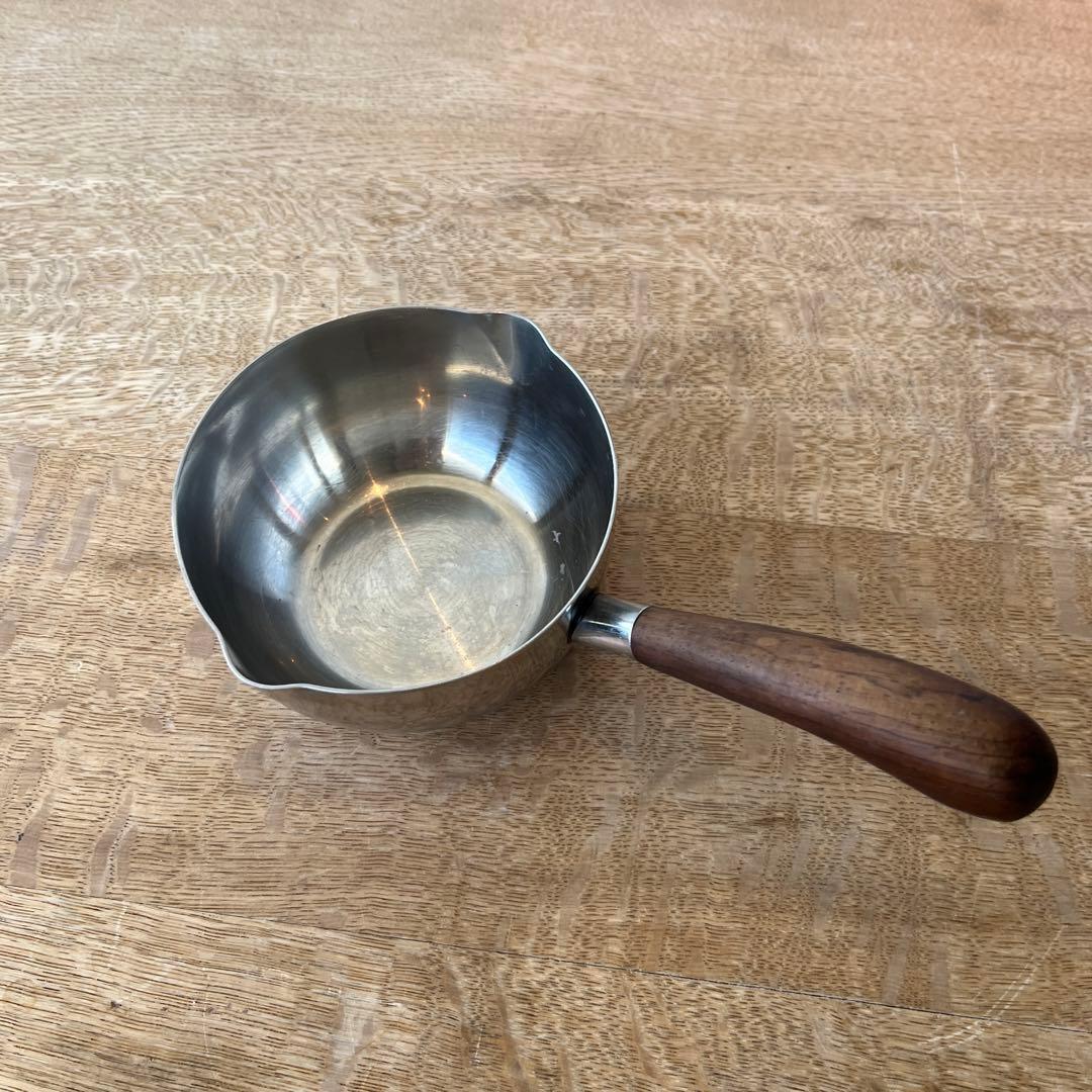 北欧ヴィンテージ　LUNDTOFTE 片手ステンレスパン　11cm