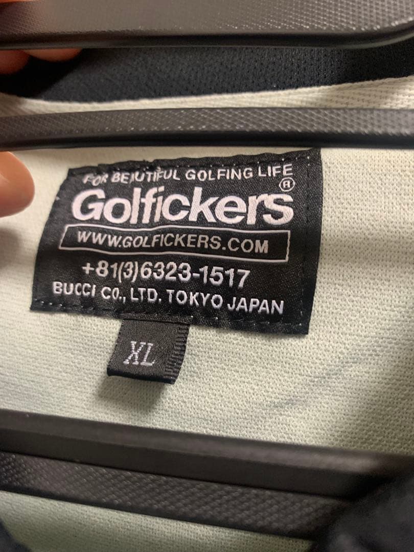 新品 golfickers ゴルフィッカーズ ロングスリーブジップシャツ XL
