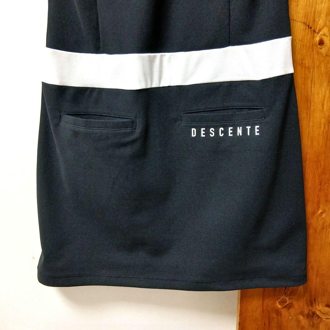 デサントゴルフ　レディース　ワンピース　半袖　ブラック　S　DESCENTE