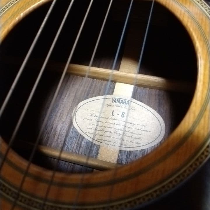 YAMAHA L-8 アコースティックギター 専用ケース付