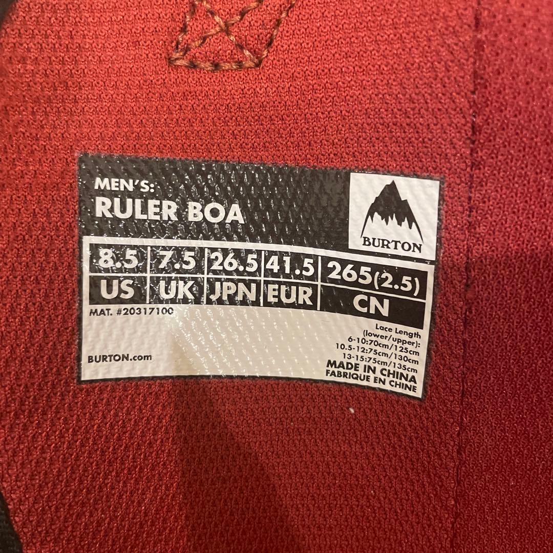スノーボード burton ruler 26.5cm
