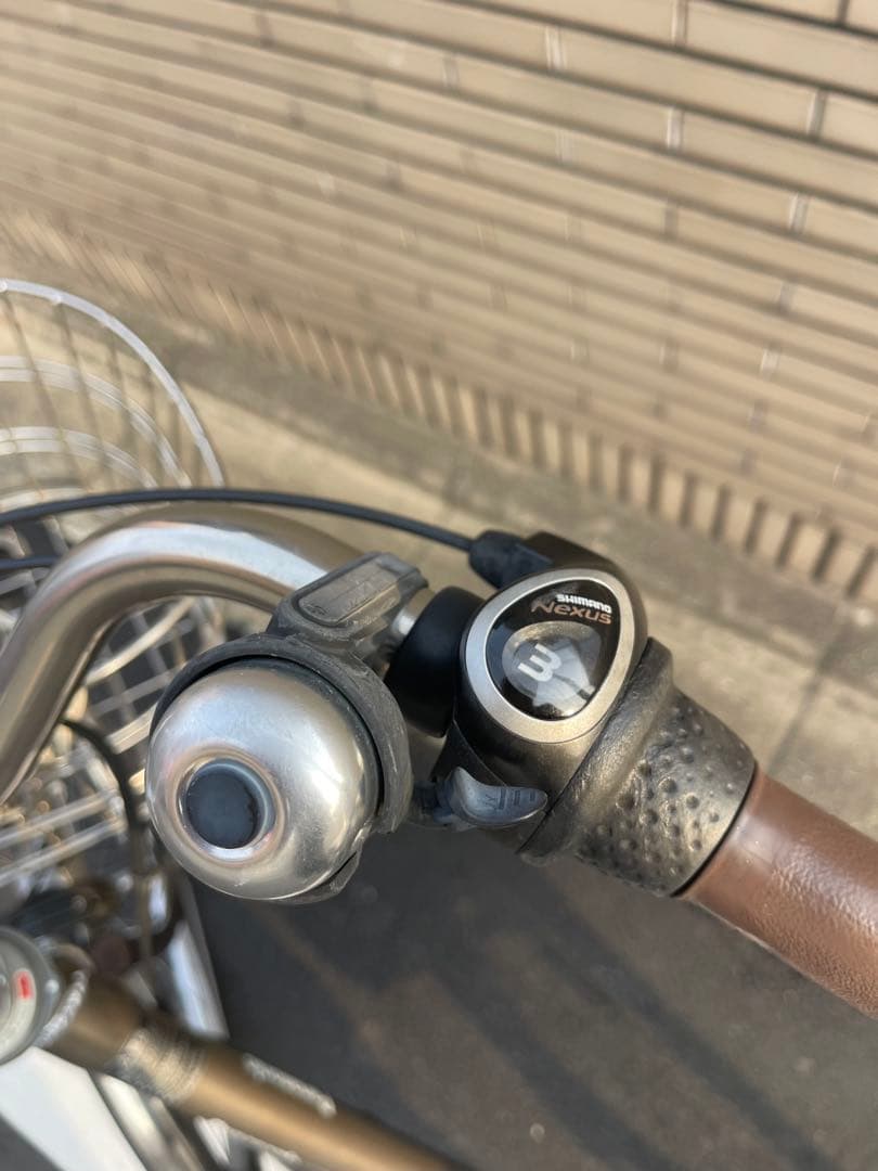 パナソニック電動アシスト自転車 ブラウン 前バスケット付き26CPNA37