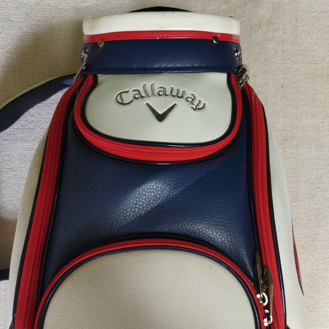 Callaway キャディバッグ ホワイト/レッド/ネイビー　フードなし