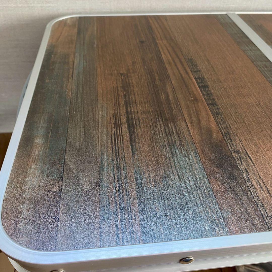 ❣️2点セット❣️キャンプテーブル アウトドア 茶 耐熱 コンパクト 防水
