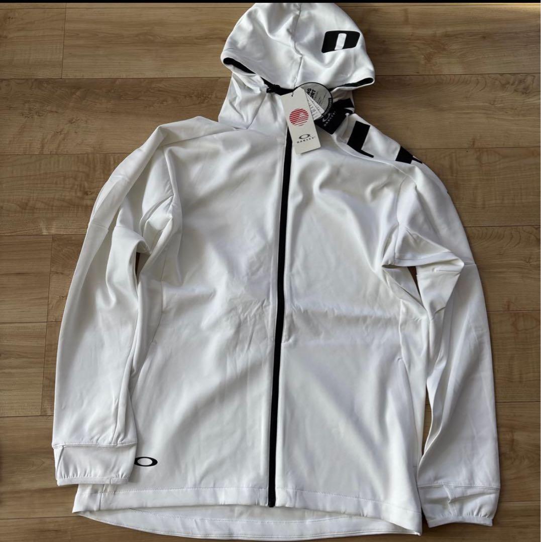 新品　オークリー　メンズ　トレーニングジャケット　ストレッチ　フード　XL
