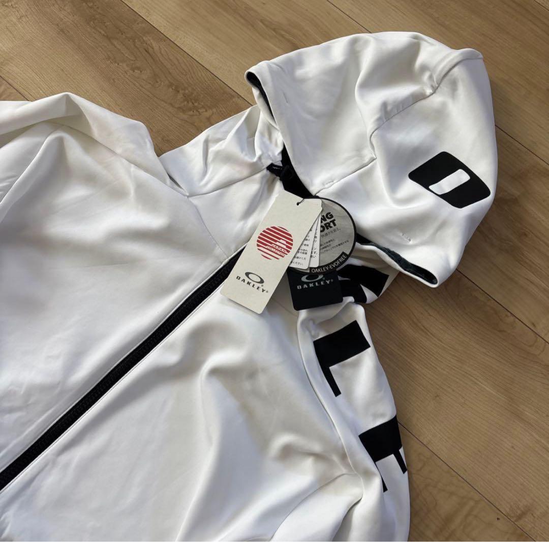 新品　オークリー　メンズ　トレーニングジャケット　ストレッチ　フード　XL