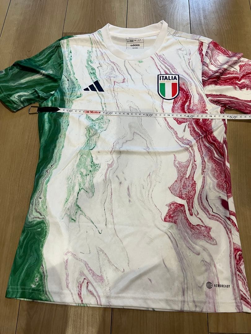 adidas イタリア代表 マーブルシャツ　Lサイズ