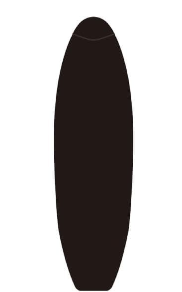 サーフィン・ボディボード TOOLS KNIT CASE SOLID BLACK 6'0 FUN
