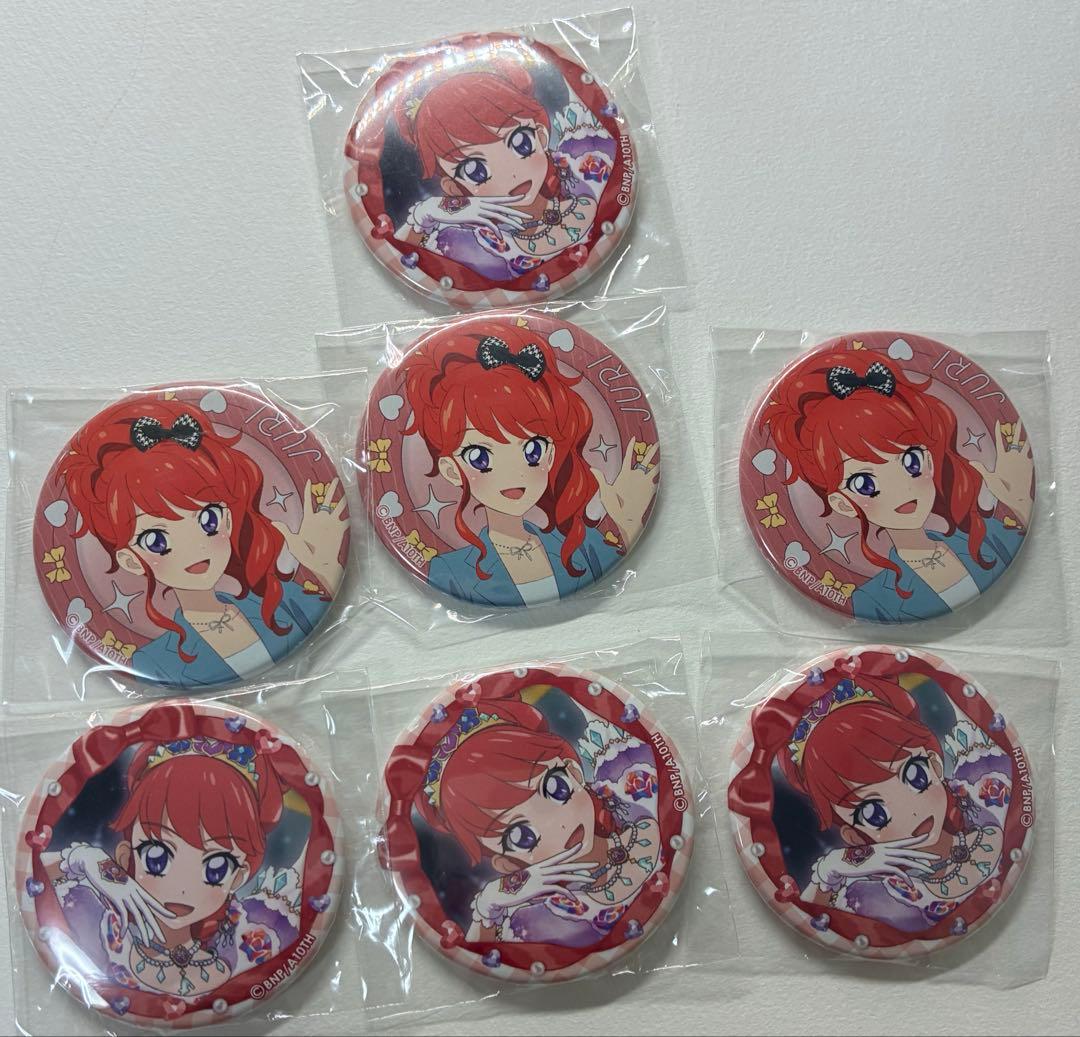 アイカツカード ローズガラスプリンセスコーデ 紅林珠璃 缶バッジ プリパラ