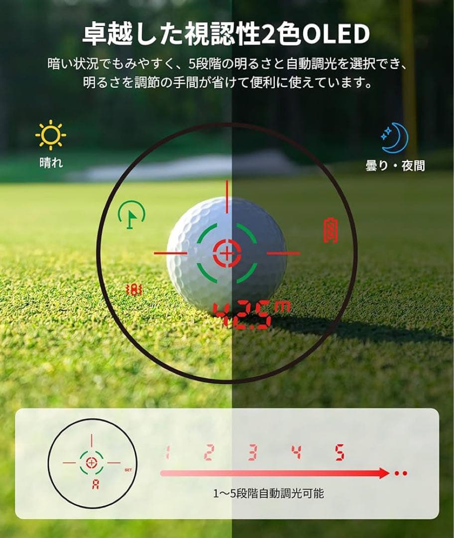 【SILLAID】ゴルフレーザー距離計 mini VM2 専用ケース付き