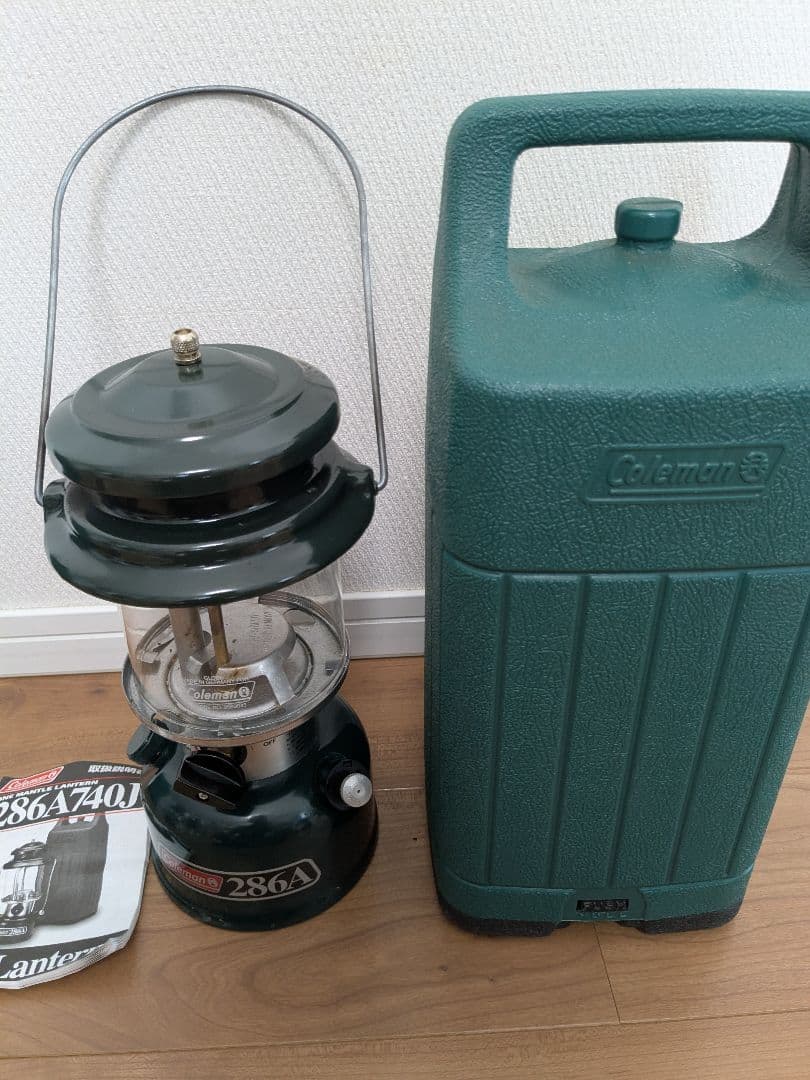 コールマン　ワンマントルランタン286A　レッド＆グリーン　2個セット