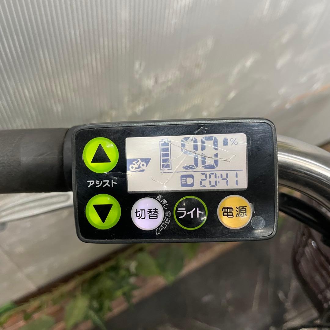 【44】電動自転車 YAMAHA With シルバー 26インチ