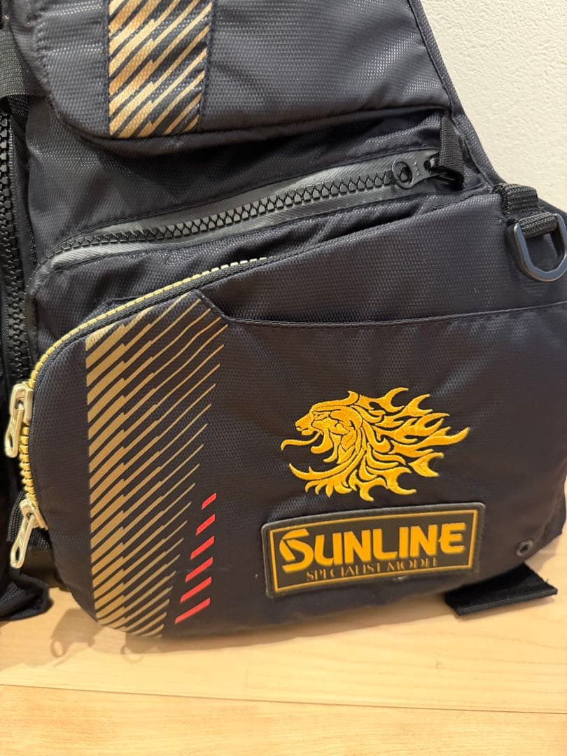 SUNLINE フィッシング用ライフジャケット ブラック