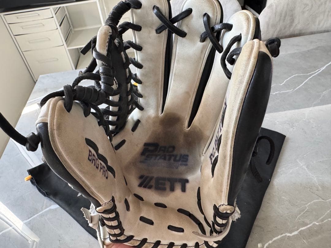 最終値下げ　ZETT プロステイタス　外野用　オーダーグラブ　軟式
