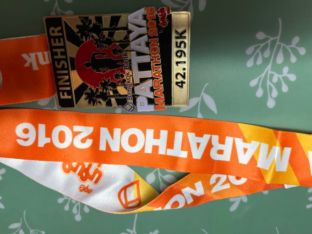海外マラソン　メダル　完走thaiタイ泰Finisher/Marathon