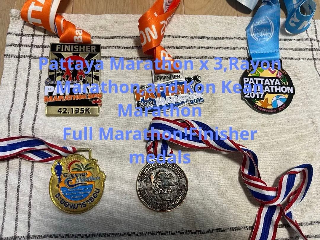 海外マラソン　メダル　完走thaiタイ泰Finisher/Marathon