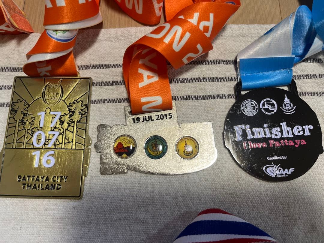 海外マラソン　メダル　完走thaiタイ泰Finisher/Marathon