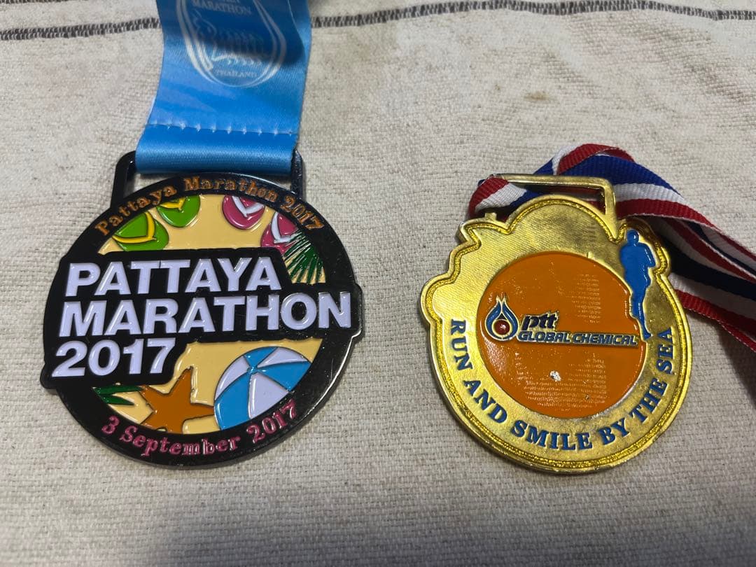 海外マラソン　メダル　完走thaiタイ泰Finisher/Marathon