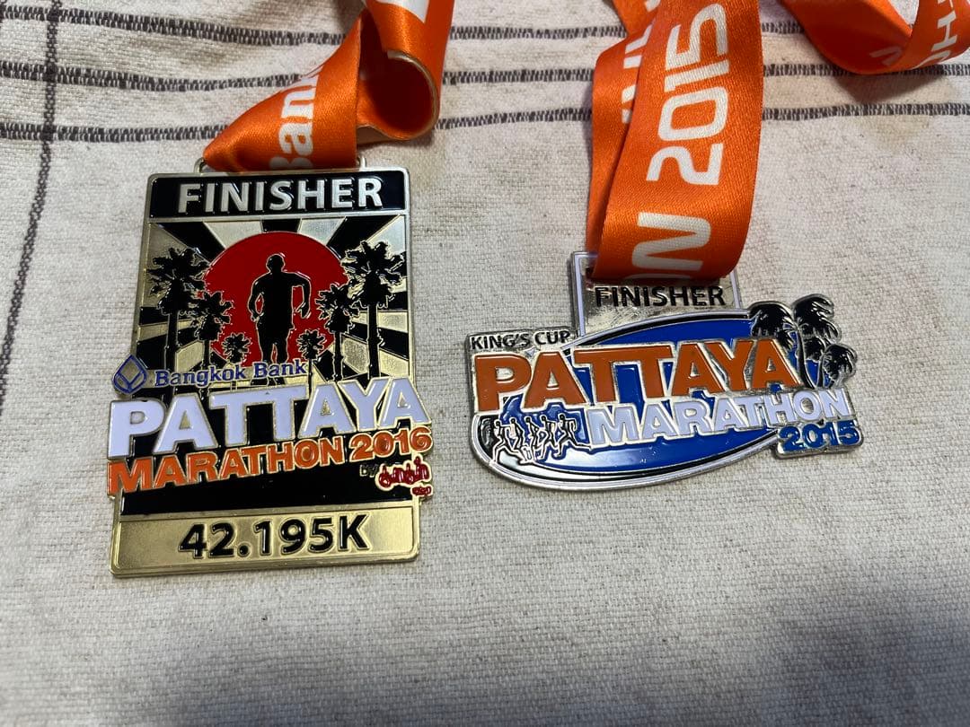海外マラソン　メダル　完走thaiタイ泰Finisher/Marathon