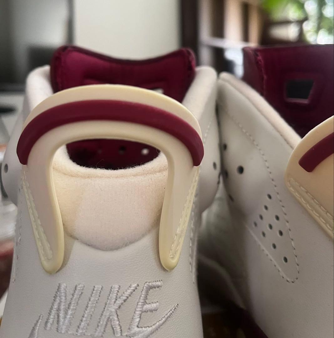 正規品Nike Air Jordan 6 ホワイト/バーガンディ