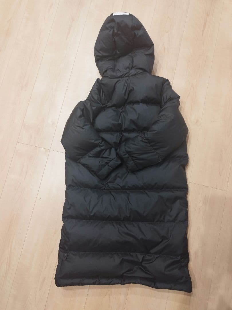 PUMA フード付きロングダウンコート　ベンチコート 黒　140cm 美品