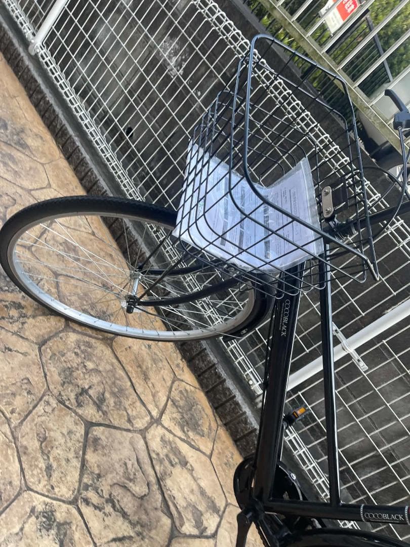 シティサイクル ブラック 26インチ バスケット付き