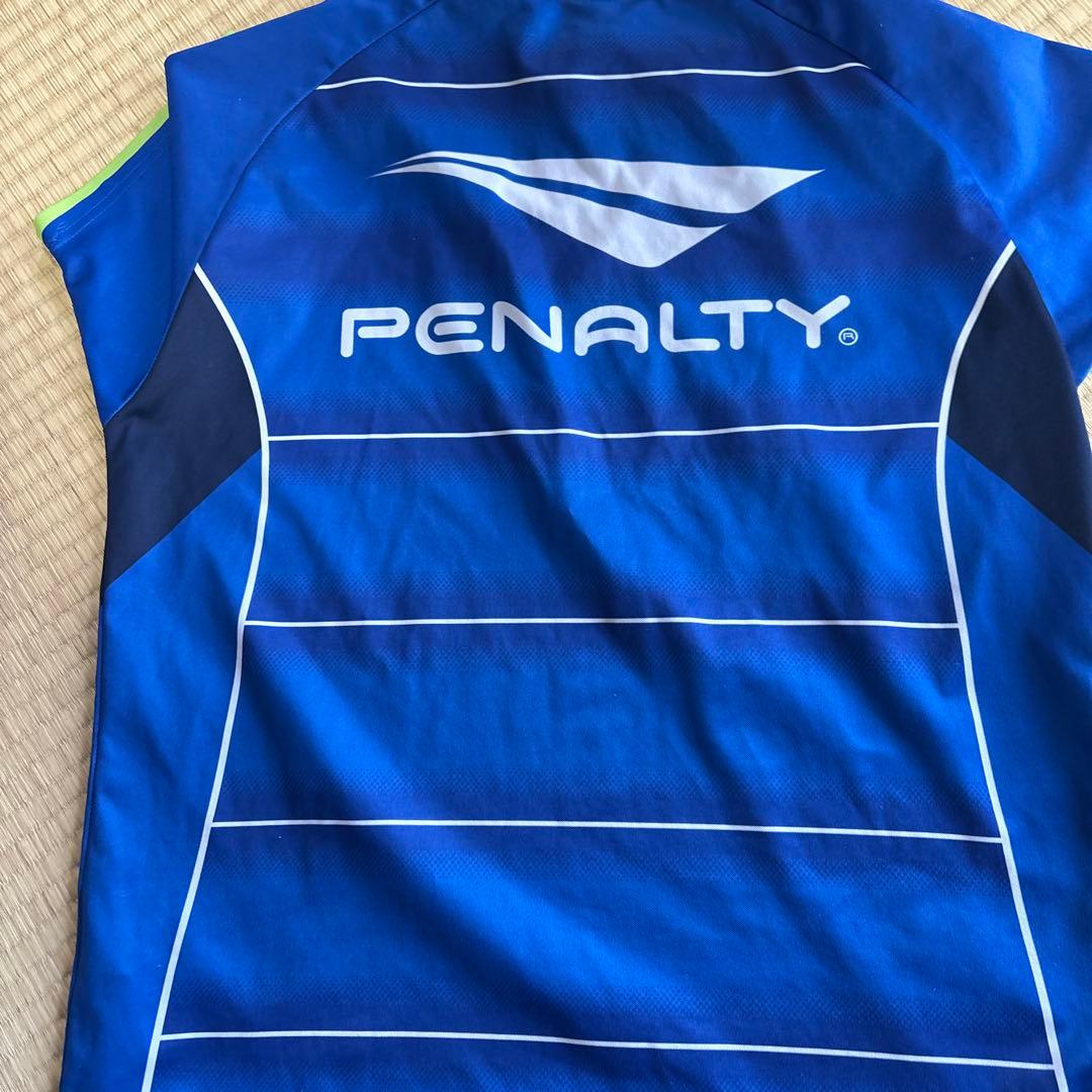 PENALTY 青 ストライプデザイン Lサイズ シャツ