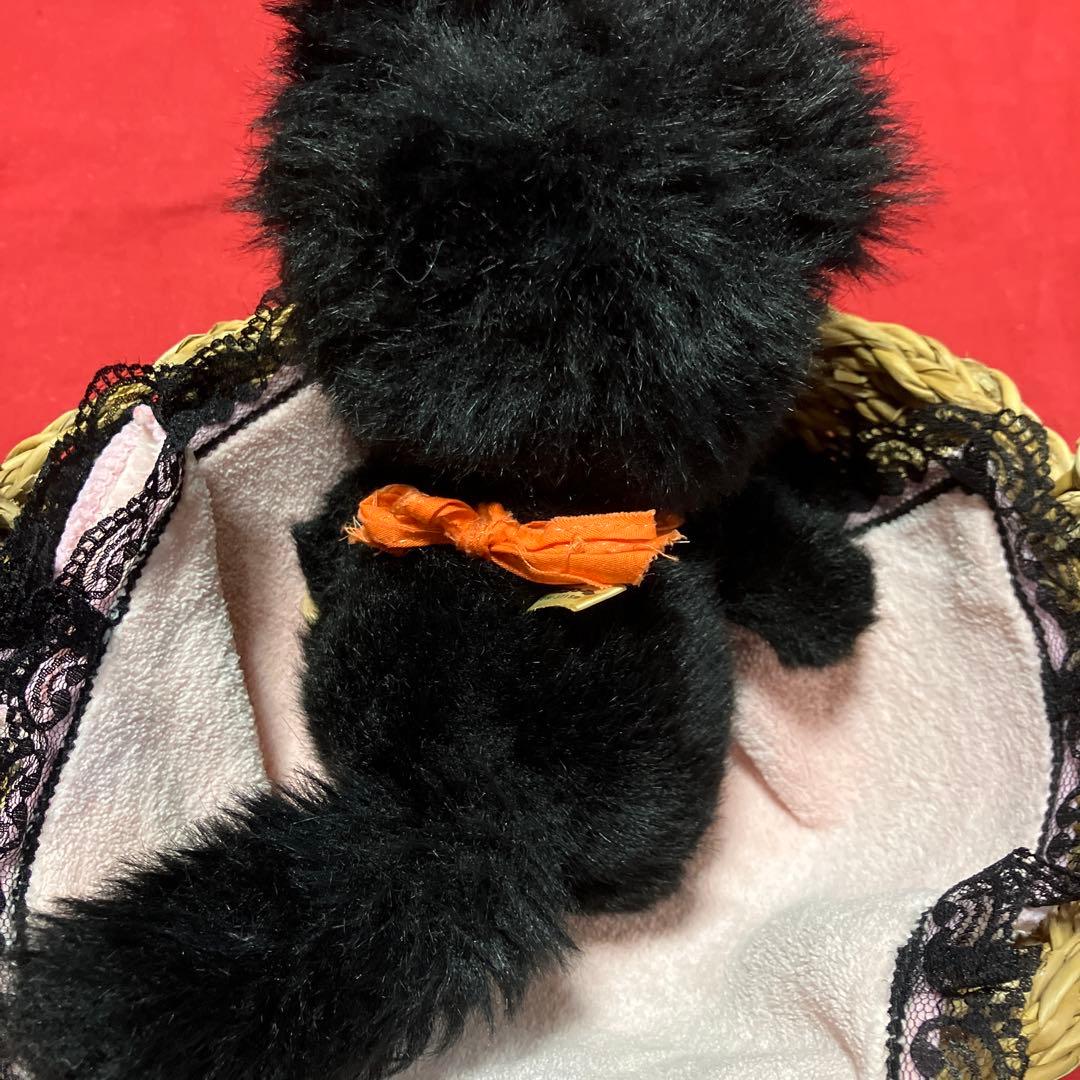 昭和レトロ　人形　ぬいぐるみ　ニャンコフ　猫　黒猫　指しゃぶり　モンチッチ　レア