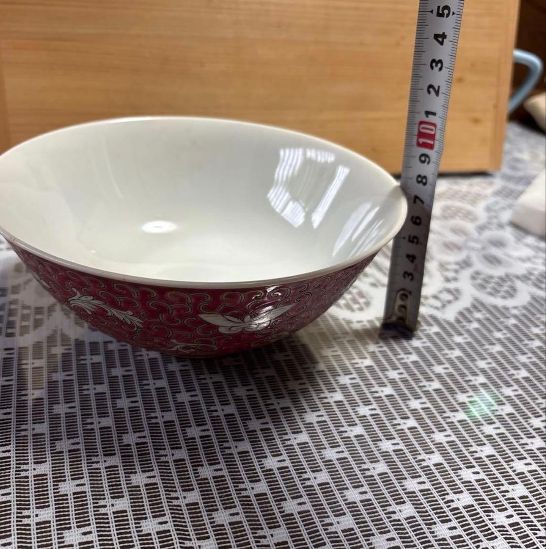 景徳鎮花柄装飾の陶器ボウル