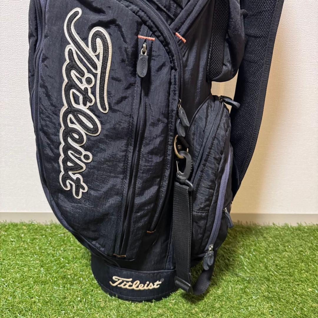 Titleist タイトリスト ナイロン 軽量 キャディバッグ ゴルフバッグ