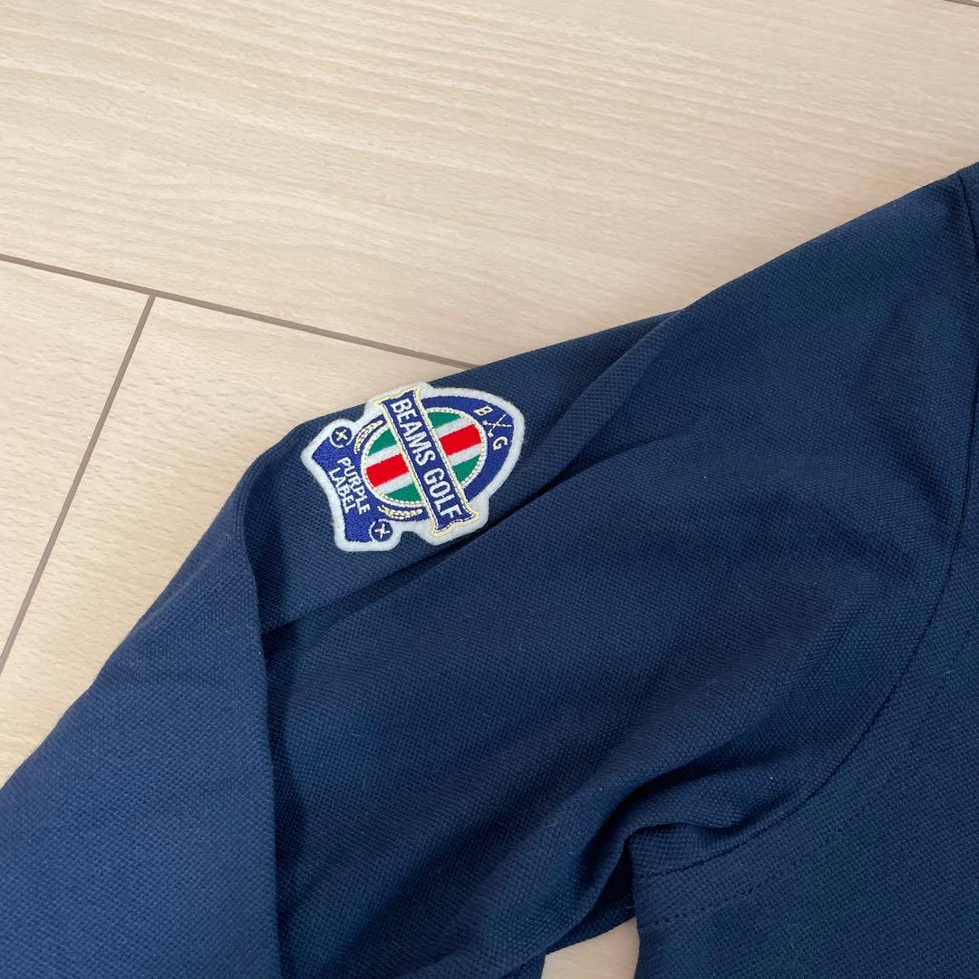 ビームスゴルフ　ポロシャツ　ネイビー　M